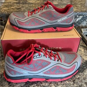 Red Wing Aluminum Toe Athletic Safety Shoes Men’s Grey Red 6330